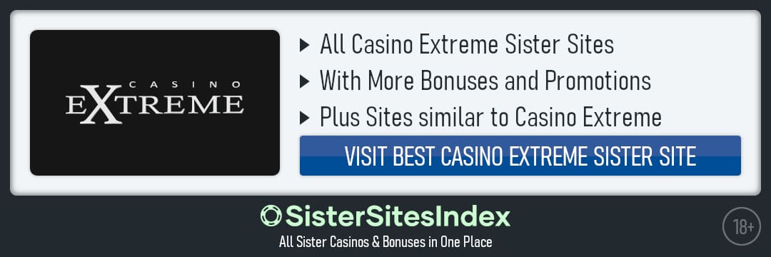 Casino Extreme sister sites