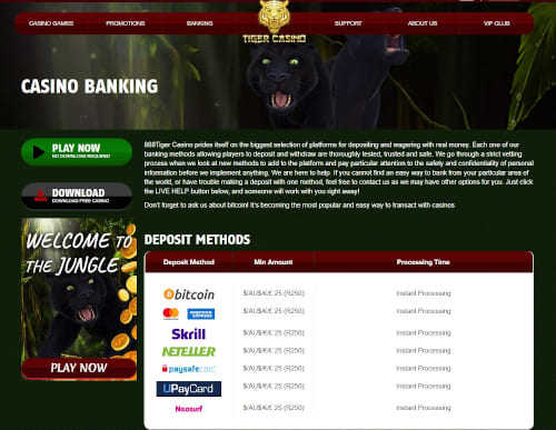 888 tiger Banking