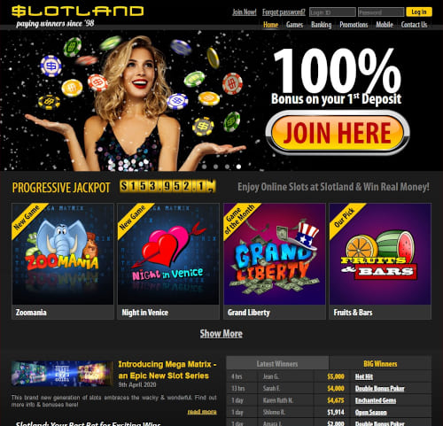 Slotland Casino Bonuses