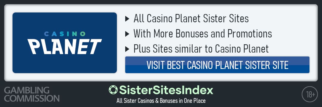 Casino Planet sister sites