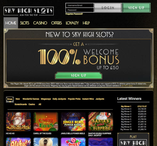 Sky High Slots Casino Bonus