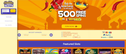 Aladdin Slots casino bonuses