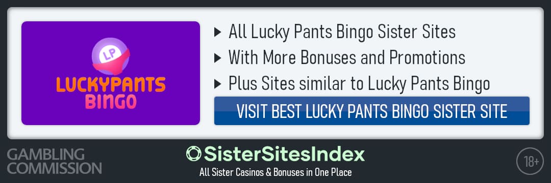Lucky Pants Bingo sister sites