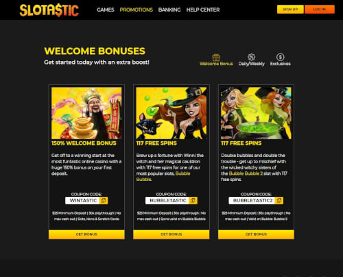 Slotastic Bonuses