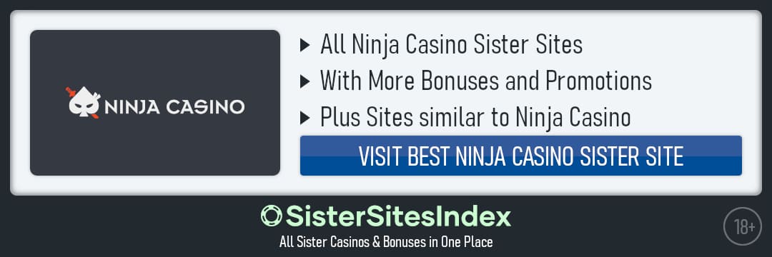Ninja Casino sister sites