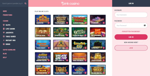 Pink Casino Games