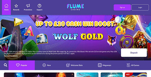 Flume Casino HomePage