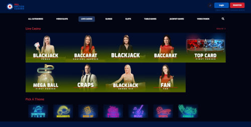 All British Casino Live Dealer