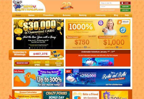 Bingo Australia Bonus