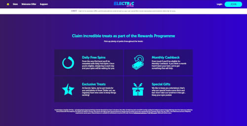 Electric Spins Rewards Programme