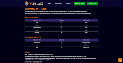 OG Palace Payments