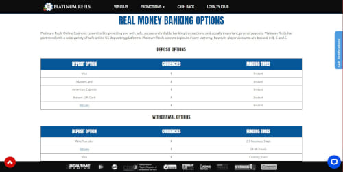 Platinum Reels Payments