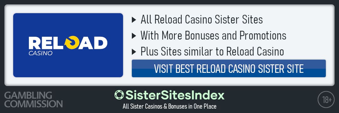 Reload Casino Banner sister sites