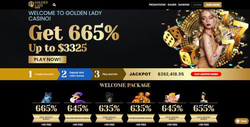 Golden Lady Casino bonus