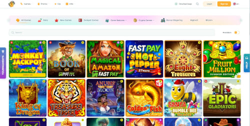 Cobber Casino games