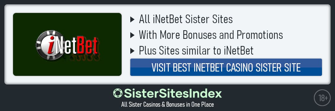 iNetBet Casino sister sites