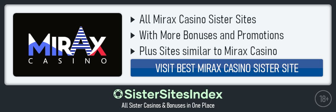 Mirax Casino sister sites