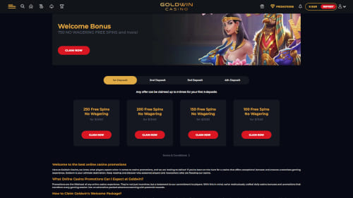 GoldWin Welcome Bonus
