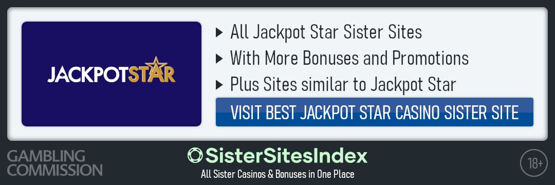 Jackpot Star sister sites
