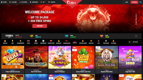 Cobra Casino bonus