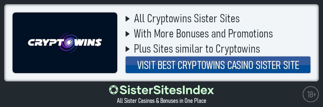 Cryptowins Casino sister sites