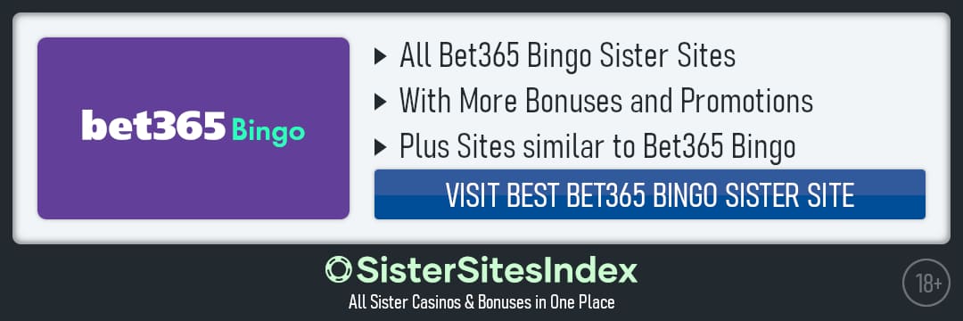 Bet365 Bingo sister sites