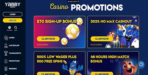 Yabby Casino Promotions