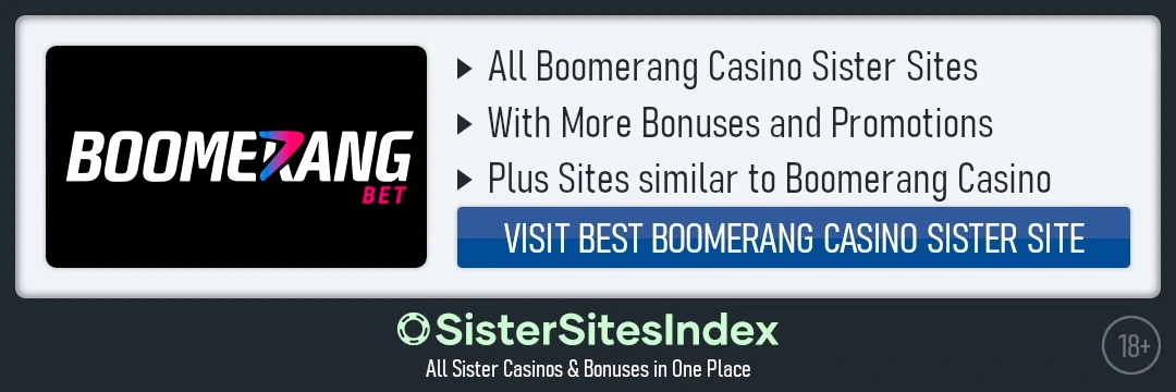 BoomerangCasino sister sites