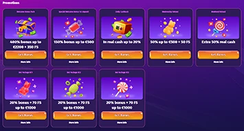 Lolly Spins Casino Bonuses