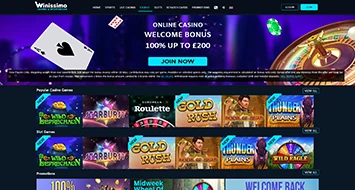 Winissimo Welcome Bonus
