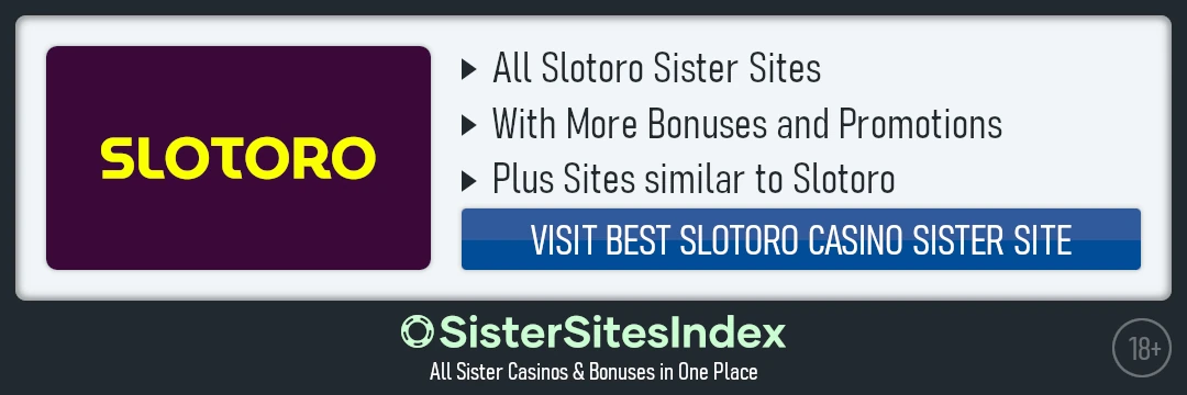 Slotoro sister sites