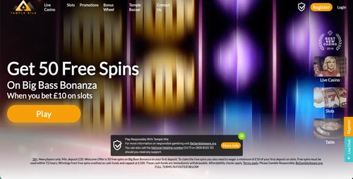 Temple Nile Welcome Bonus