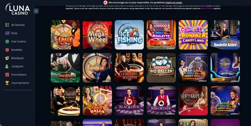 Luna Casino Live Games
