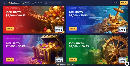 Joo casino Welcome Pack