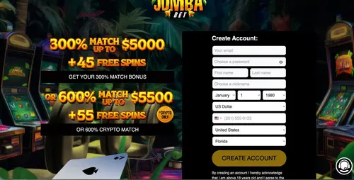 Jumbabet Welcome Bonus