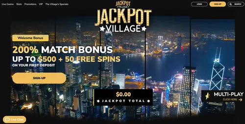 JackpotVillage Welcome Offer