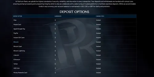 Platinum Reels Banking