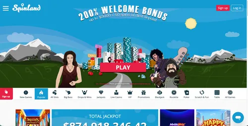 Spinland Welcome Offer