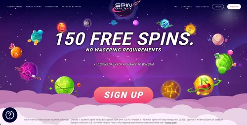 Spin Galaxy Welcome Bonus