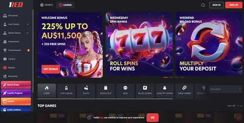 1Red Homepage