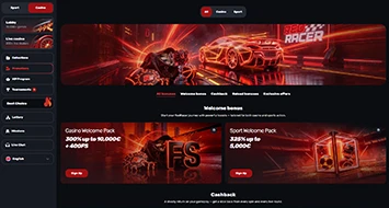 Redracer Bonuses